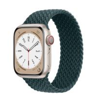 Apple Watch Series 8 45мм корпус из алюминия "сияющая звезда" и ремешок Braided Solo Loop Rainforest