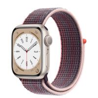 Apple Watch Series 8 45мм корпус из алюминия "сияющая звезда" и ремешок Sport Loop Elderberry