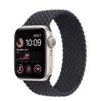 Apple Watch Series SE 2022 40мм корпус из алюминия "сияющая звезда" и ремешок Braided Solo Loop Midnight