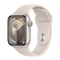 Apple Watch Series 9, 41 мм, корпус из алюминия цвета «сияющая звезда», спортивный ремешок цвета «Starlight», размер M/L