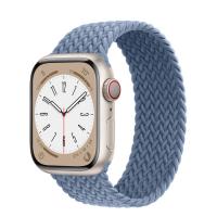 Apple Watch Series 8 45мм корпус из алюминия "сияющая звезда" и ремешок Braided Solo Loop Slate Blue