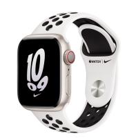 Apple Watch Series 8 45мм корпус из алюминия "сияющая звезда" и ремешок Nike Sport Band Summit White Black