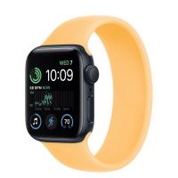 Apple Watch Series SE 2022 44мм корпус из алюминия "полночь" и ремешок Solo Loop Sunglow