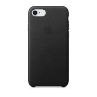 Кожаный чехол для iPhone 8/7 Apple Leather Case, чёрный цвет