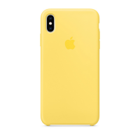 Силиконовый чехол для iPhone XS Max, канареечный цвет