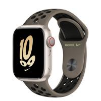 Apple Watch Series 8 41мм корпус из алюминия "сияющая звезда" и ремешок Nike Sport Band Olive Grey Black