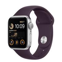 Apple Watch Series SE 2022 40мм серебристый корпус из алюминия и ремешок Sport Band Elderberry