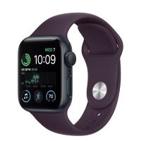 Apple Watch Series SE 2022 40мм корпус из алюминия "полночь" и ремешок Sport Band Elderberry