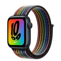 Apple Watch Series SE 2022 40мм корпус из алюминия "полночь" и ремешок Nike Sport Loop Pride Edition