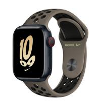 Apple Watch Series 8 45мм корпус из алюминия "полночь" и ремешок Nike Sport Band Olive Grey Black