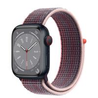 Apple Watch Series 8 41мм корпус из алюминия "полночь" и ремешок Sport Loop Elderberry