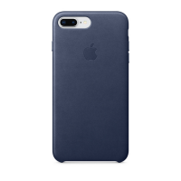 Кожаный чехол для iPhone 8 Plus/7 Plus Apple Leather Case, тёмно-синий цвет