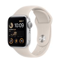 Apple Watch Series SE 2022 44мм серебристый корпус из алюминия и ремешок Sport Band Starlight