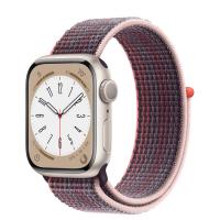 Apple Watch Series 8 41мм корпус из алюминия "сияющая звезда"  и ремешок Sport Loop Elderberry