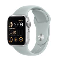 Apple Watch Series SE 2022 40мм серебристый корпус из алюминия и ремешок Sport Band Succulent