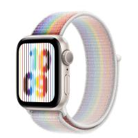 Apple Watch Series SE 2022 44мм корпус из алюминия "сияющая звезда" и ремешок Sport Loop Pride Edition