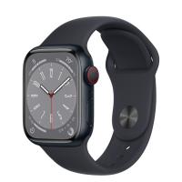 Apple Watch Series 8 45мм корпус из нержавеющей стали "полночь" и ремешок Sport Band Midnight