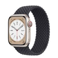 Apple Watch Series 8 41мм корпус из алюминия "сияющая звезда" и ремешок Braided Solo Loop Midnight