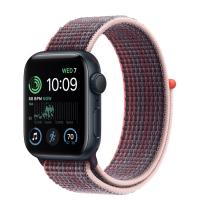 Apple Watch Series SE 2022 40мм корпус из алюминия "полночь" и ремешок Sport Loop Elderberry
