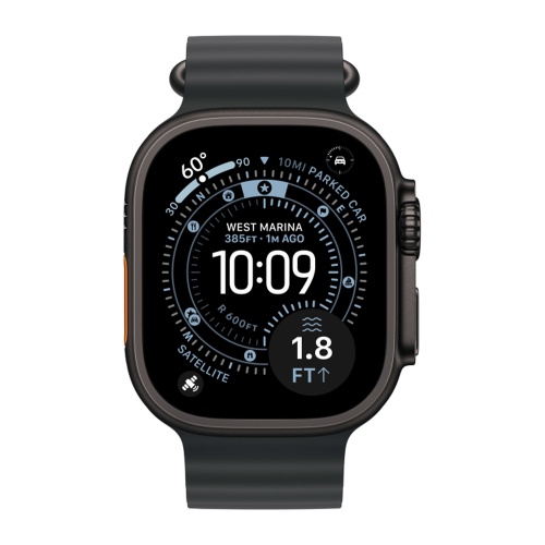 Умные часы Apple Watch Ultra 3, 49 мм, Black Titanium Black Ocean Band