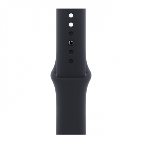 Apple Watch Series 9, 45 мм, корпус из алюминия цвета «тёмная ночь», спортивный ремешок цвета «Midnight», размер M/L