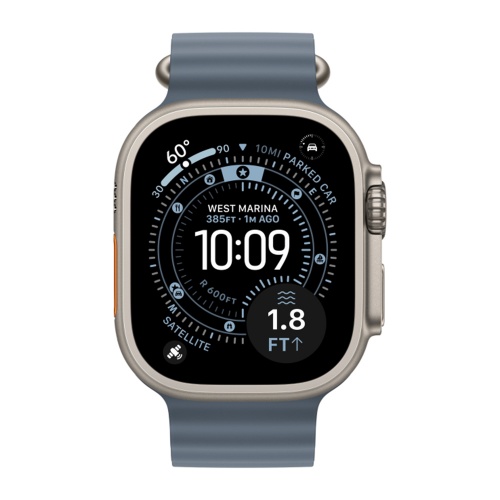 Умные часы Apple Watch Ultra 3, 49 мм, Natural Titanium Anchor Blue Ocean Band