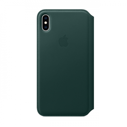 Чехол-книжка Apple Leather Folio для iPhone XS Max Leather Folio, цвет «зелёный лес»