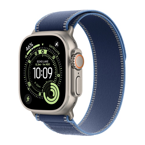 Умные часы Apple Watch Ultra 3, 49 мм, Natural Titanium Bright Blue Trail Loop