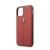 Чехол-накладка Ferrari для iPhone 11/11Pro/11ProMax (6.7) Off-Track Genuine Leather/Nylon Stripe Hard Red