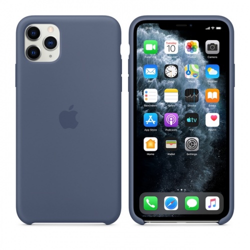 Чехол Apple для iPhone 11 Pro Max, силикон, цвет «морской лёд»