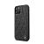 Чехол-накладка для iPhone 11/11Pro/11ProMax Mercedes Bow Quilted/perforated Hard Leather, Black