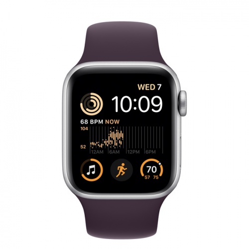 Apple Watch Series SE 2022 44мм серебристый корпус из алюминия и ремешок Sport Band Elderberry