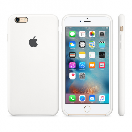 Силиконовый чехол для iPhone 6/6s Plus, белый