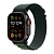 Apple Watch Ultra 2, цвет корпуса Black, ремешок Alpine Loop, цвет Dark Green, размеры S/M/L