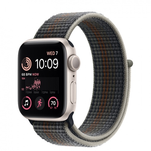 Apple Watch Series SE 2022 44мм корпус из алюминия "сияющая звезда" и ремешок Sport Loop Midnight