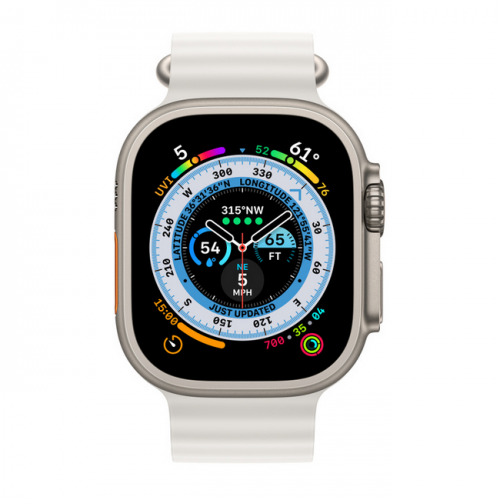 Apple Watch Series Ultra GPS 49мм корпус из титана и ремешок Морской белый