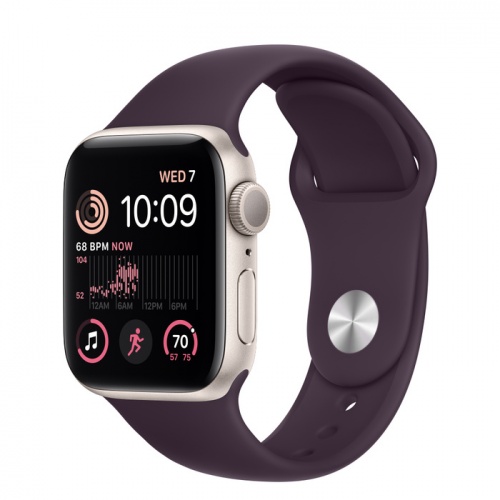 Apple Watch Series SE 2022 44мм корпус из алюминия "сияющая звезда" и ремешок Sport Band  Elderberry