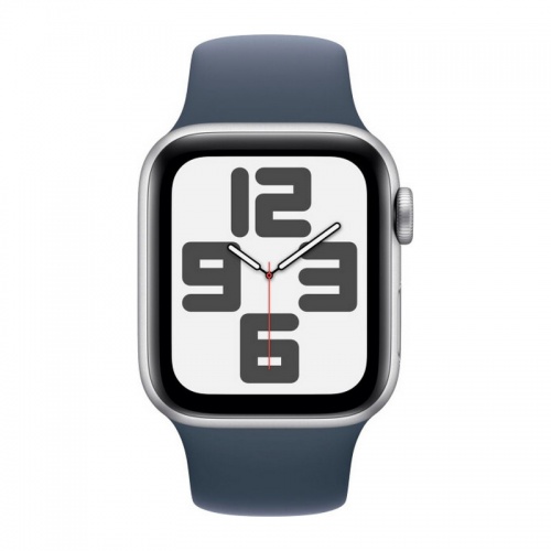Apple Watch Series SE 2022 40мм корпус из алюминия "серебристый" и ремешок Sport Band Slate Blue