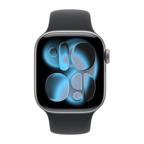 Умные часы Apple Watch Series 11, 42mm, Space Grey Aluminium Black Sport Band
