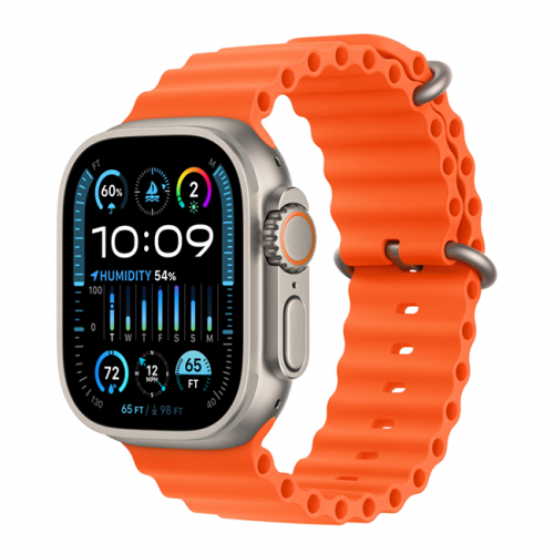Apple Watch Ultra 2 GPS + Cellular, 49 мм, корпус из титана, ремешок Ocean оранжевого цвета