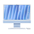 Моноблок Apple iMac 24 Retina 4,5K, M4 (10C CPU, 10C GPU, 2024), 24 ГБ, 512 ГБ SSD, Синий