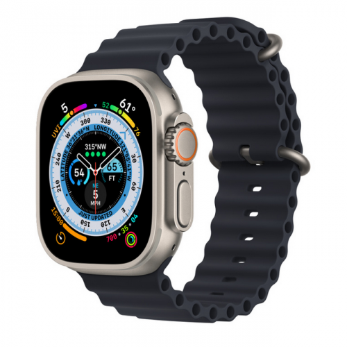 Apple Watch Series Ultra GPS 49мм корпус из титана и ремешок Морской черный