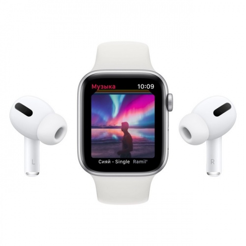 Apple Watch Nike SE, 44 мм, корпус из алюминия, цвета «серебристый» и «чистая платина/чёрный»