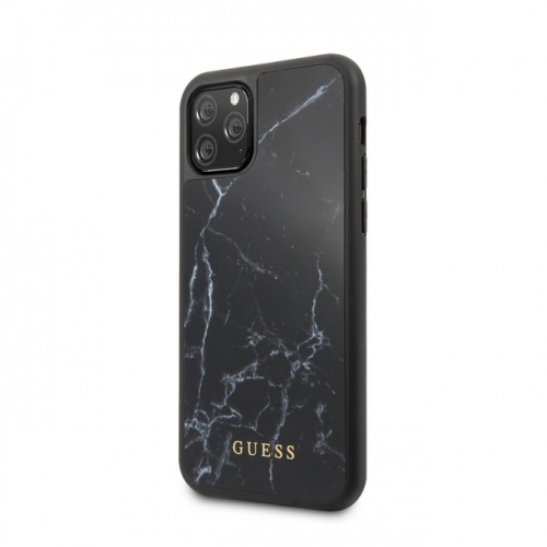 Чехол-накладка для iPhone 11/11Pro/11ProMax Guess Marble Collection Hard PC/TPU, Black
