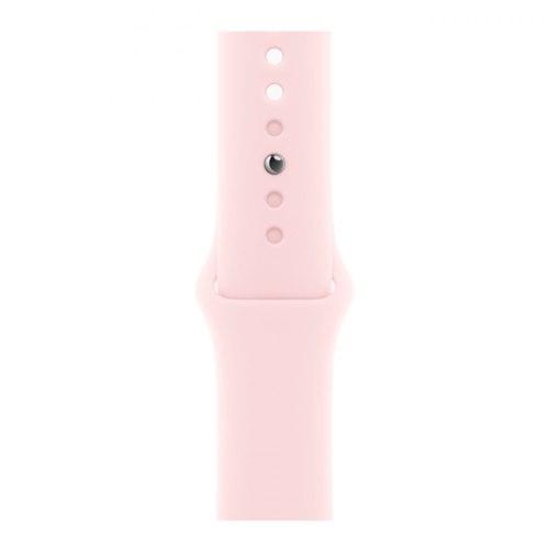 Apple Watch Series 9, 45 мм, корпус из алюминия розового цвета, спортивный ремешок Light pink цвета, размер M/L