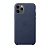 Кожаный чехол для iPhone 11 Pro, тёмно-синий цвет