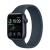 Apple Watch Series SE 2022 44мм корпус из алюминия "полночь" и ремешок Solo Loop Storm Blue