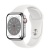 Apple Watch Series 8 45мм серебристый корпус из нержавеющей стали и ремешок Sport Band White