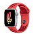 Apple Watch Series SE 2022 40мм серебристый корпус из алюминия и ремешок Nike Sport Band Bright Crimson Gym Red