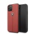 Чехол-накладка Ferrari для iPhone 11/11Pro/11ProMax (6.7) Off-Track Genuine Leather/Nylon Stripe Hard Red